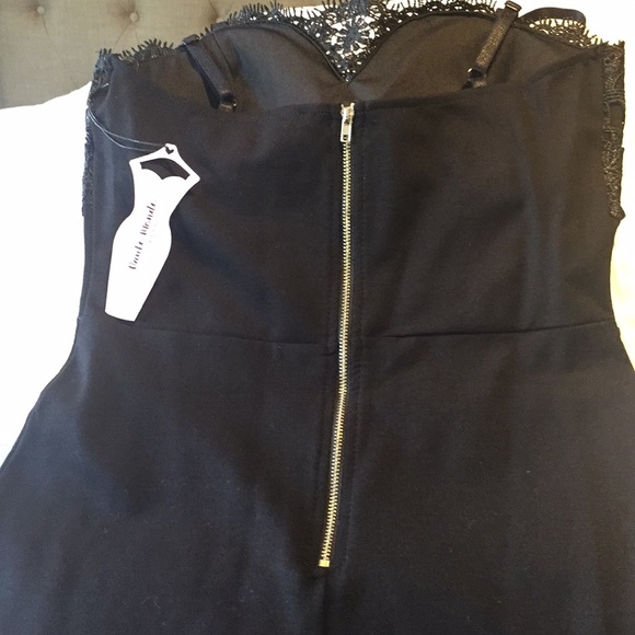 Black Lace Sexy Slip Dress/Lingerie Straps Medium - Picture 7 of 16